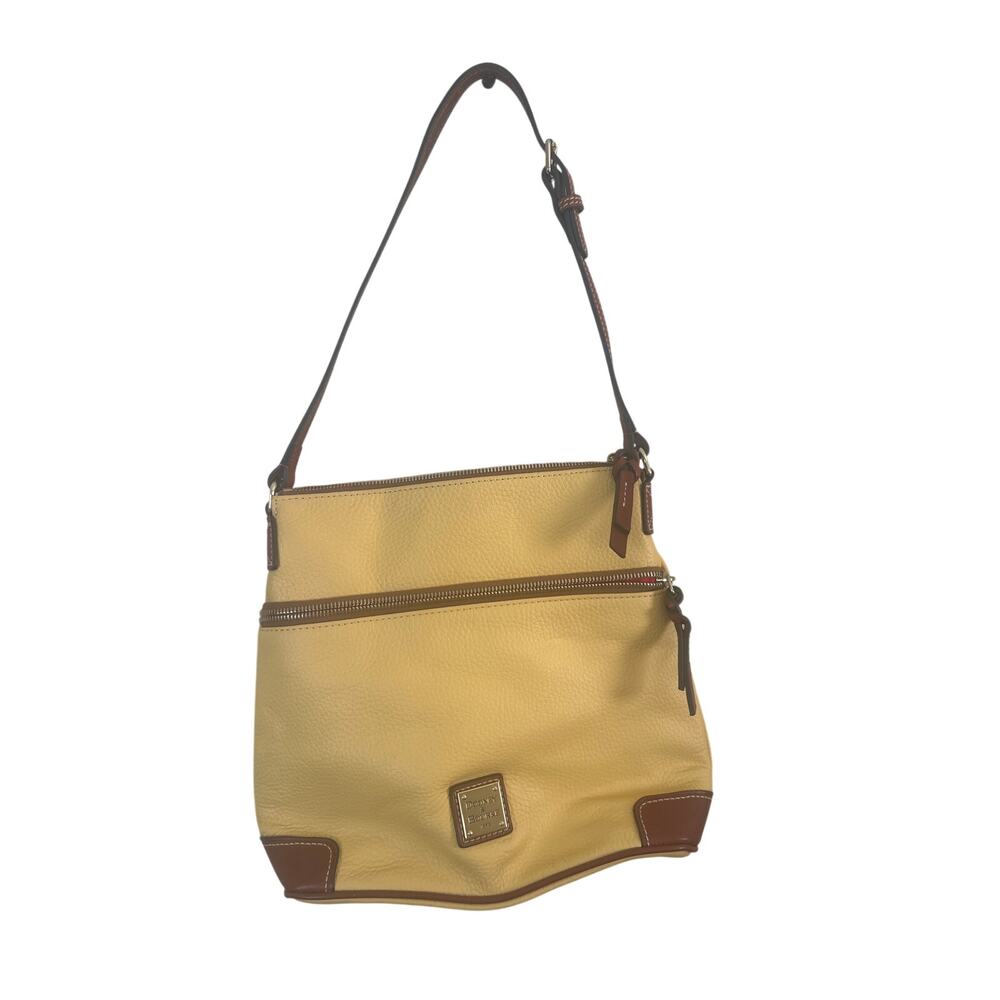 Dooney & Bourke Lemon Pebble Leather shoulder Bag